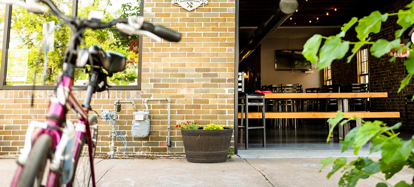 bicycle outside goldspot brewing company