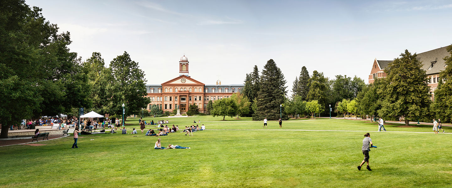 Main Hall against a sunny day