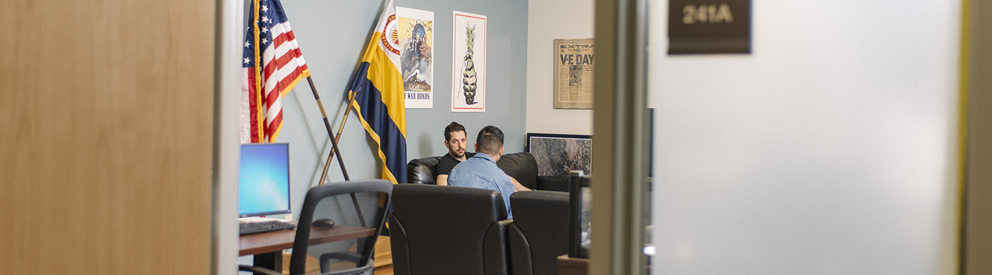 military veteran talking during counseling session