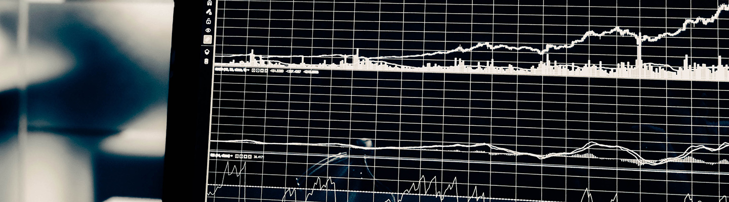 data science graph on computer screen