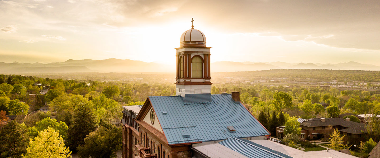 Regis University campus in summer