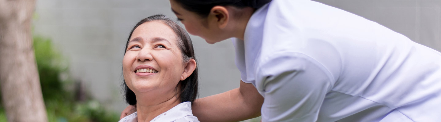 nurse assisting mental health patient