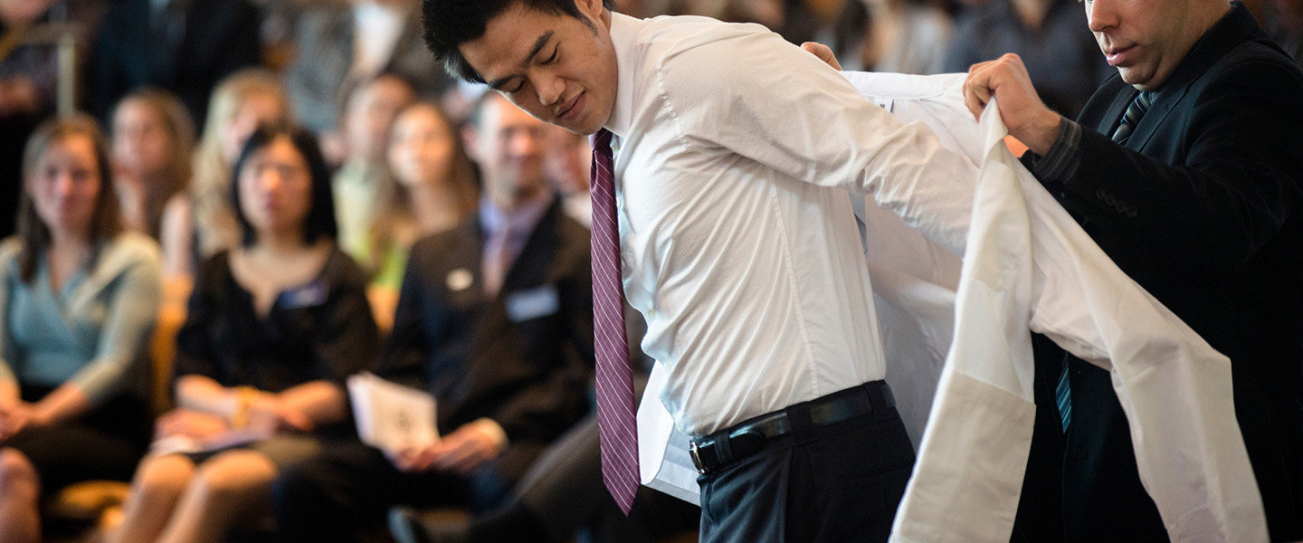 Health Care Student Receiving White Coat