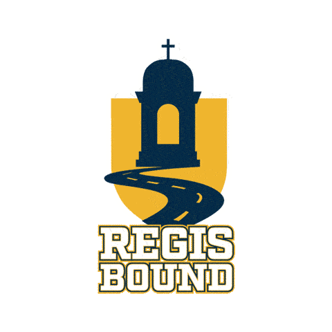 animated gif of a road running towards the cupola of main hall with the words Regis Bound in the foreground