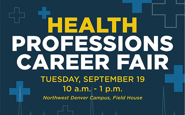 Health Professions Career Fair title flyer