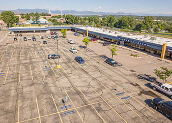 aerial view of east campus development site