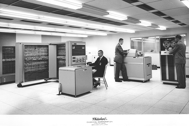 Robert "Bob" Brockish and others work in server room