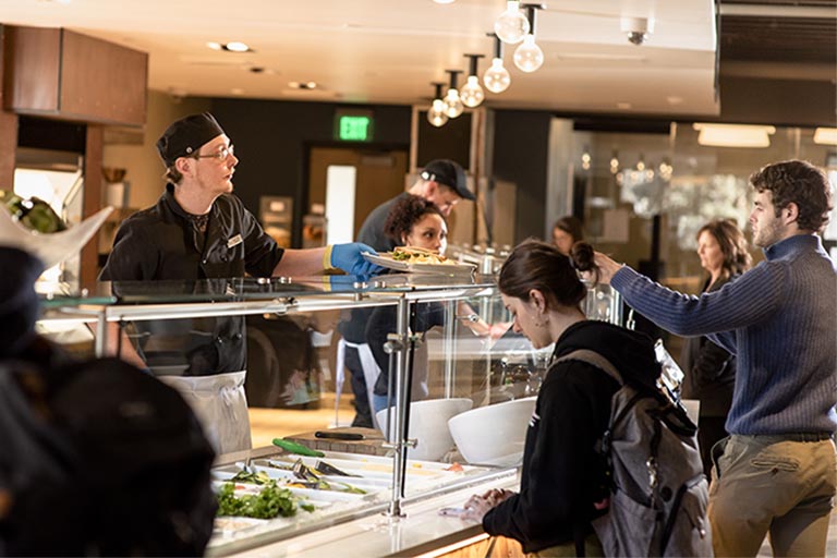 main cafe serving lunch image