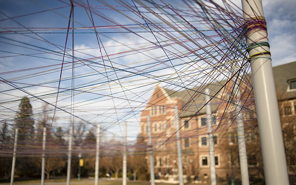 Campus art installation