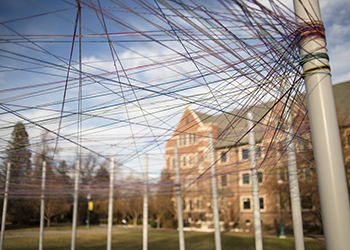 Art installation on campus