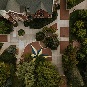 aerial view of Regis campus