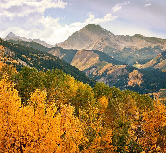 Colorado mountains in the fall