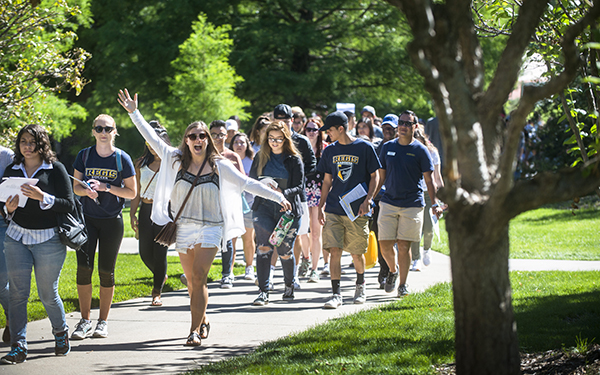 new student excited to start her college journey