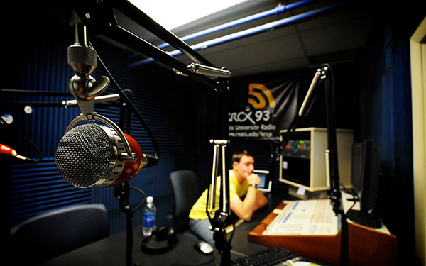 KRCX Regis radio studio
