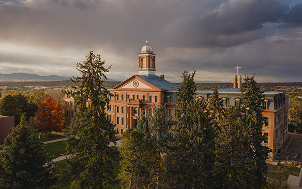 Main Hall shot by drone