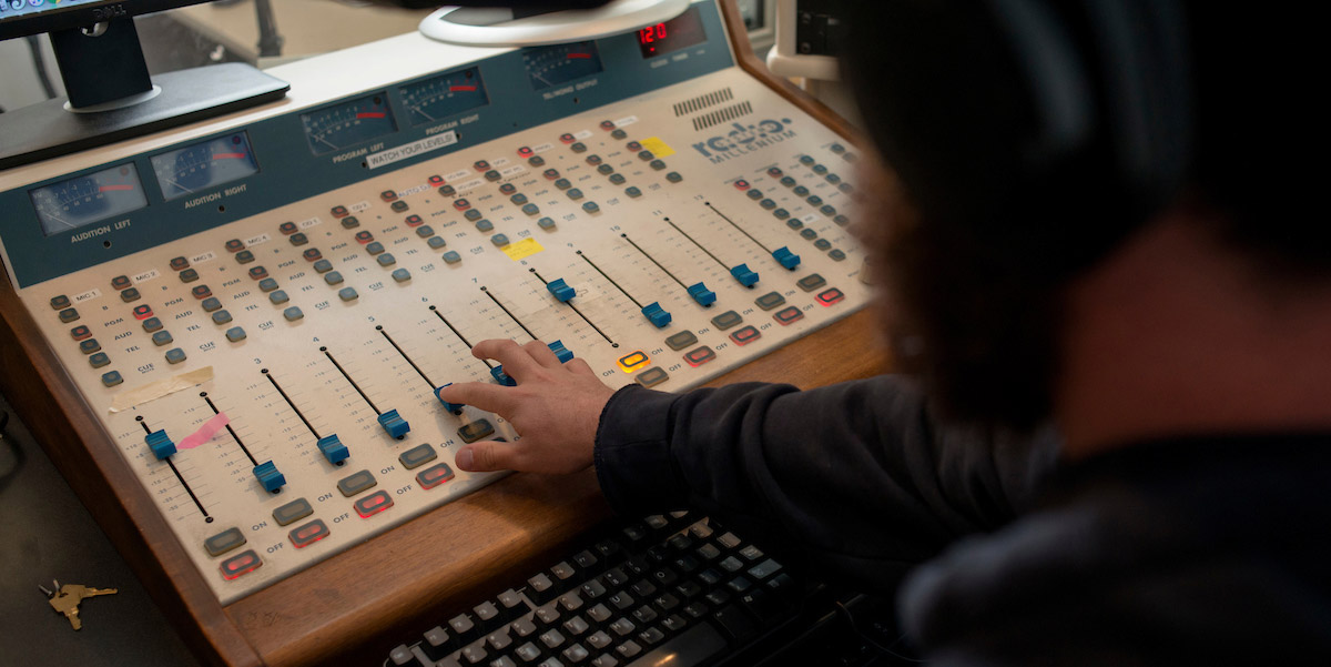 Radio mixing board