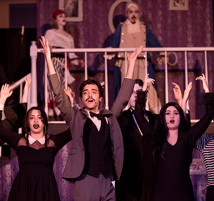 Performance of Addams Family musical by Regis Ramblers