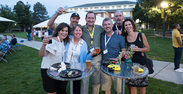 Regis Alumni enjoying Blue and Gold Weekend