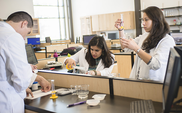 Students in lab