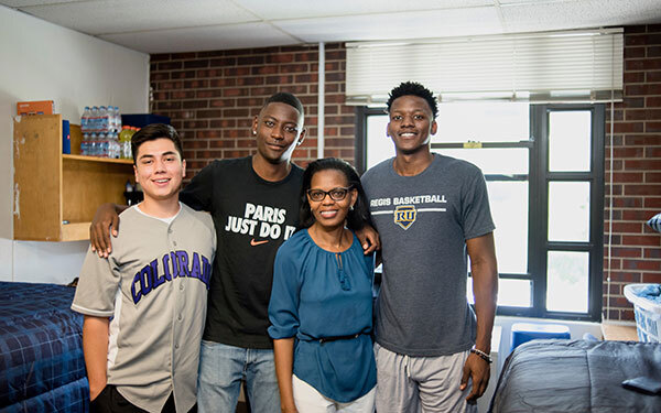 Victoria Kinoti moving her beloved son into the Regis University dorms