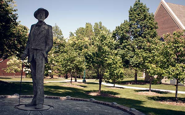 Statue on campus