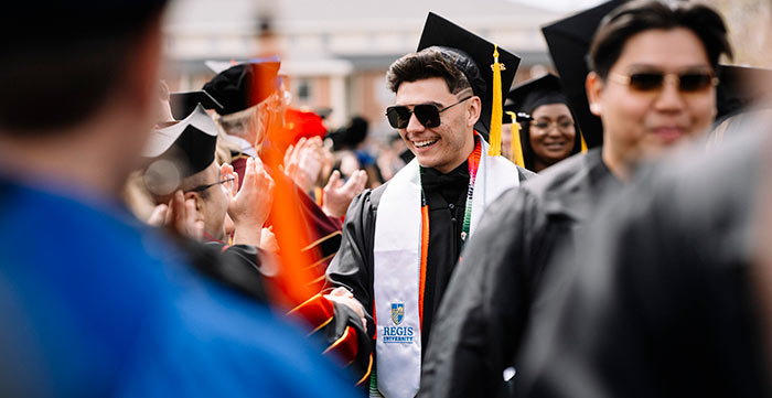 Class of 2020 students at commencement