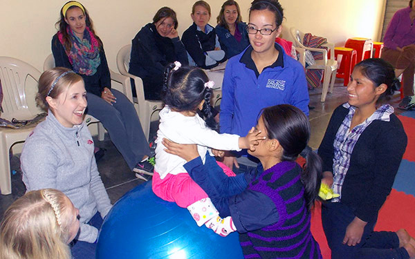 Students in Peru