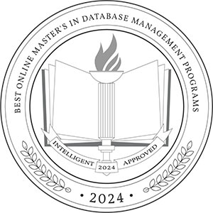 Best Online Masters in Database Science Badge