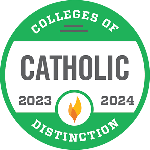 2023-2024 Catholic Colleges of Distinction graphic