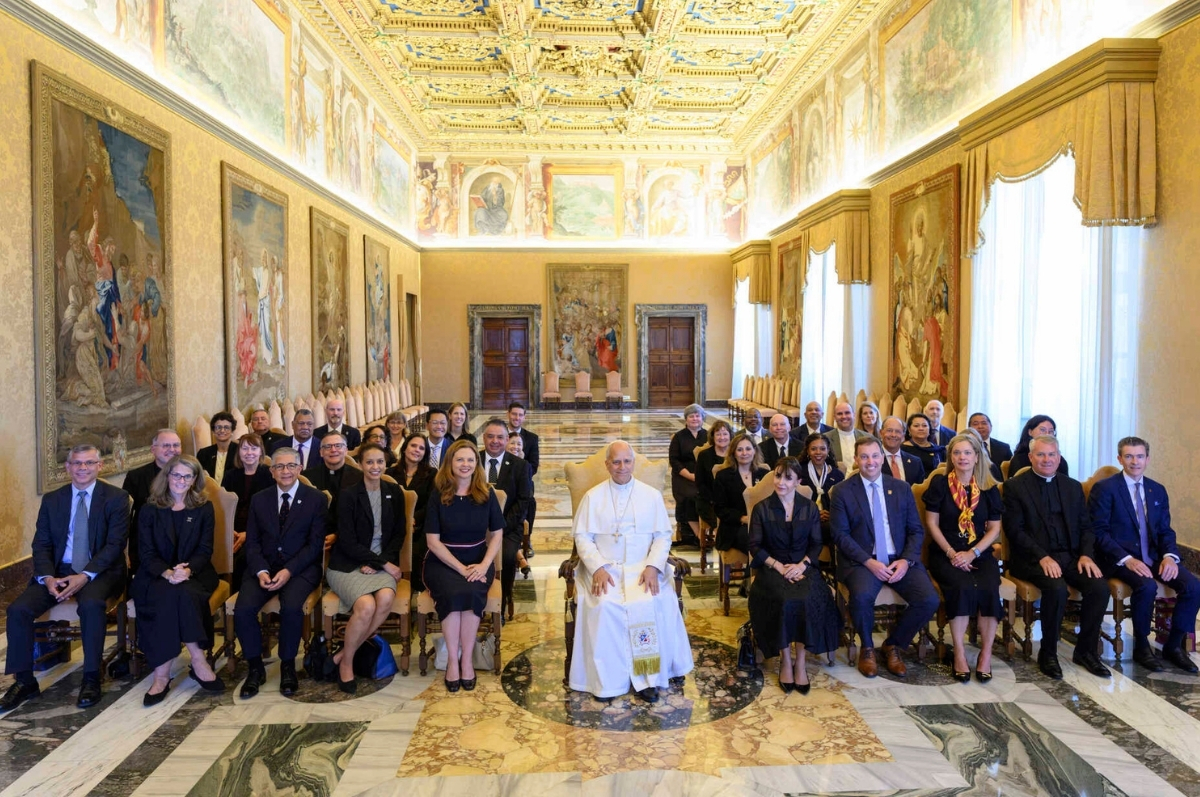 The AJCU presidents and Pope Leo XIV