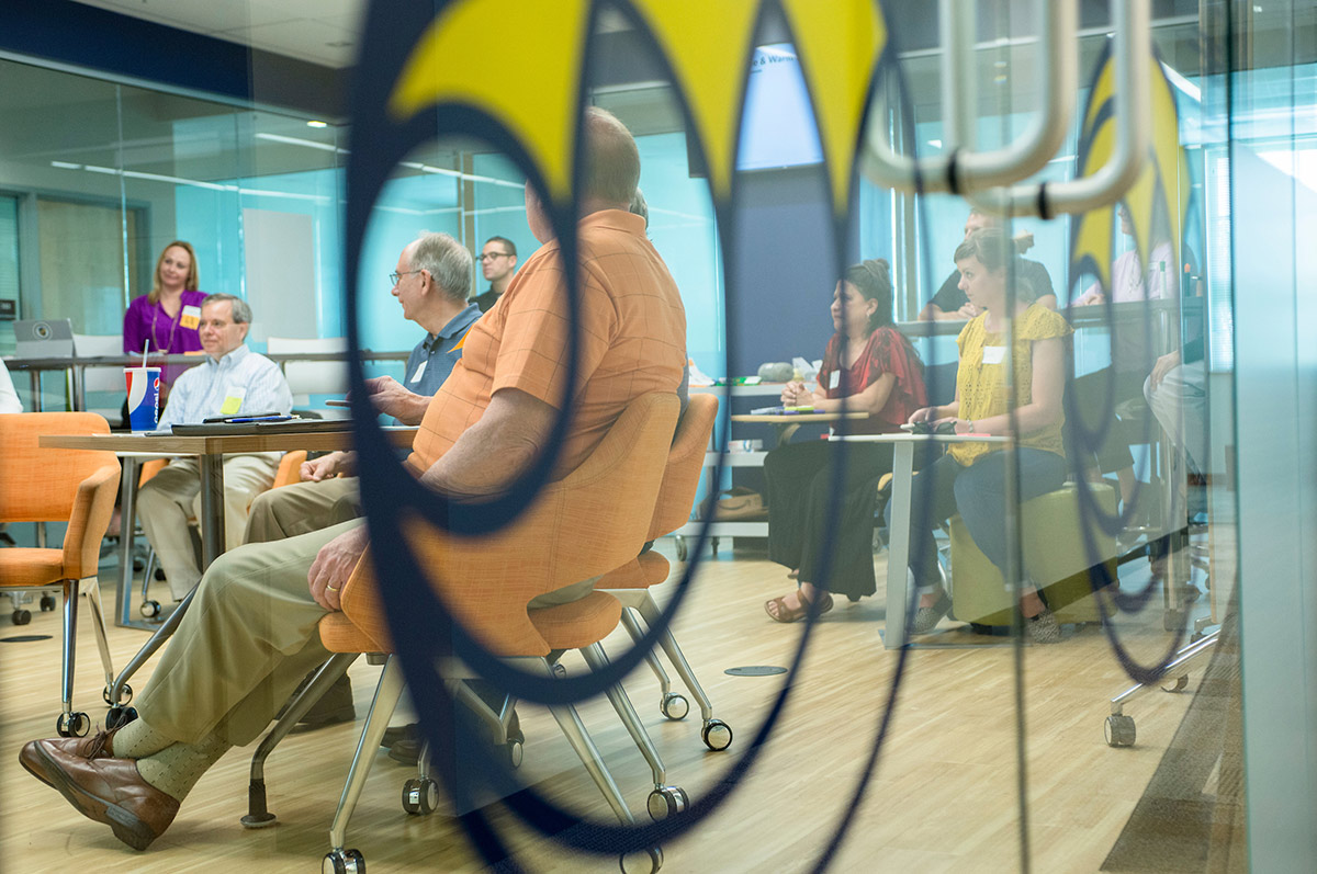 Adult learners in class room