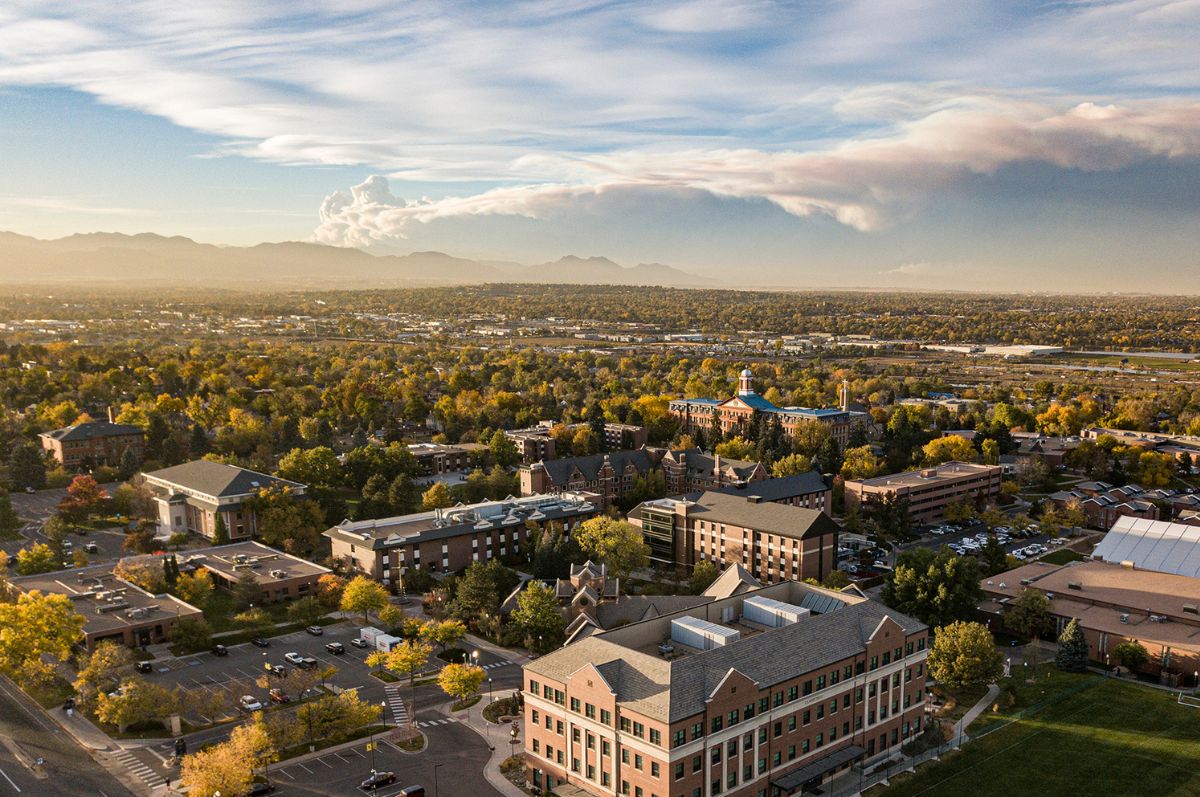 aerial view of Regis University's Northwest Denver Campus