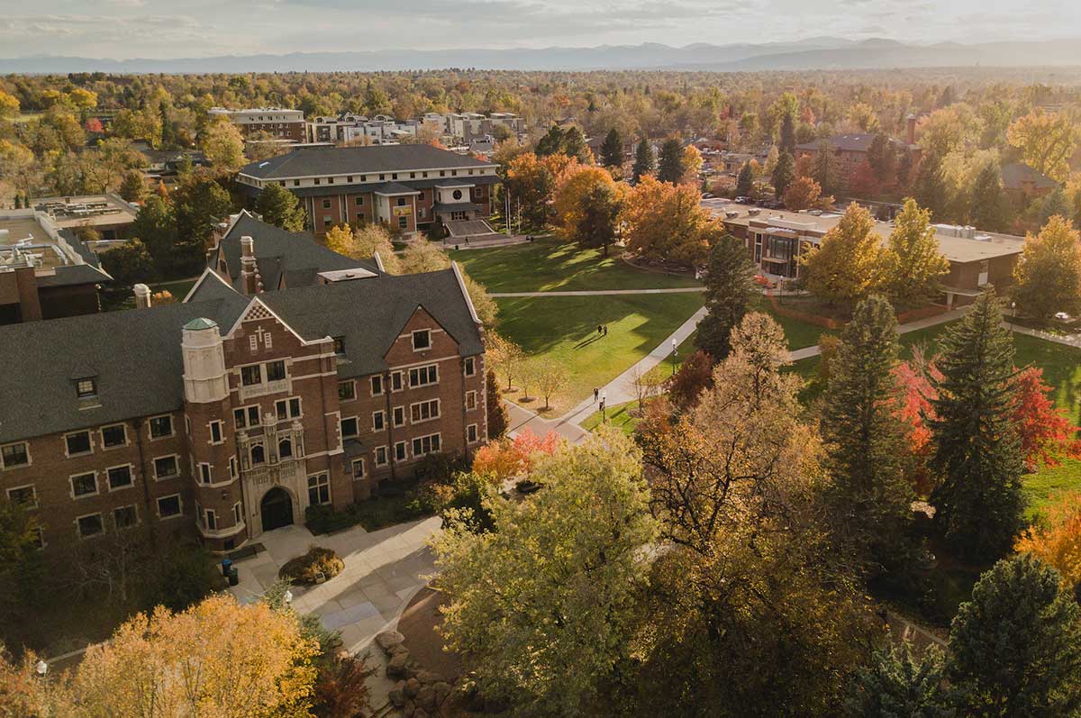 Aaerial view of the Northwest Denver Campus
