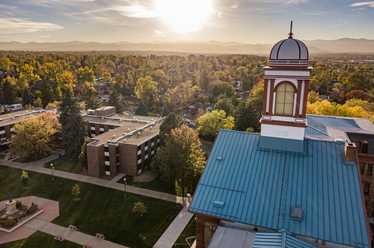 aerial of main hall