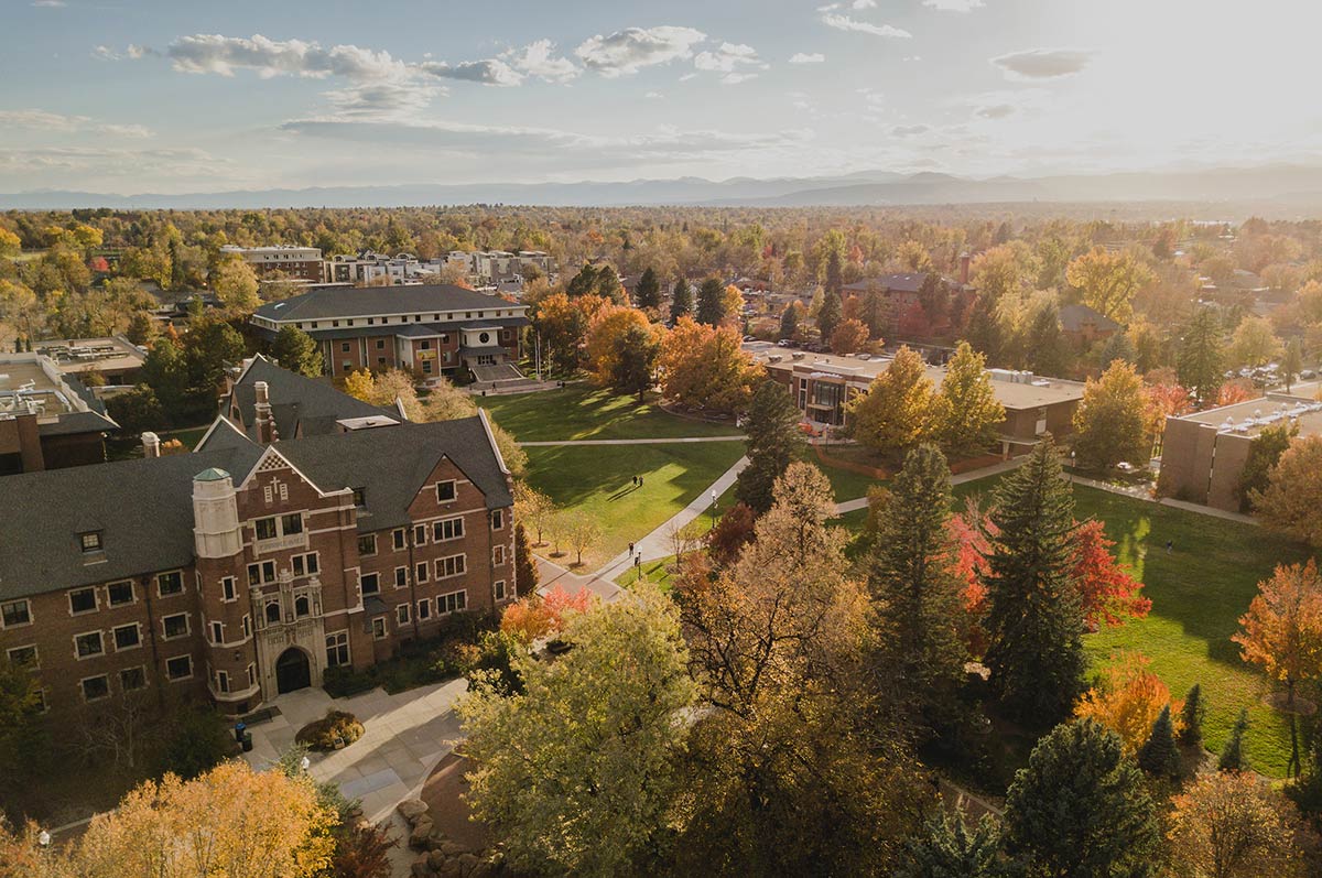 Ariel view of Carroll Hall