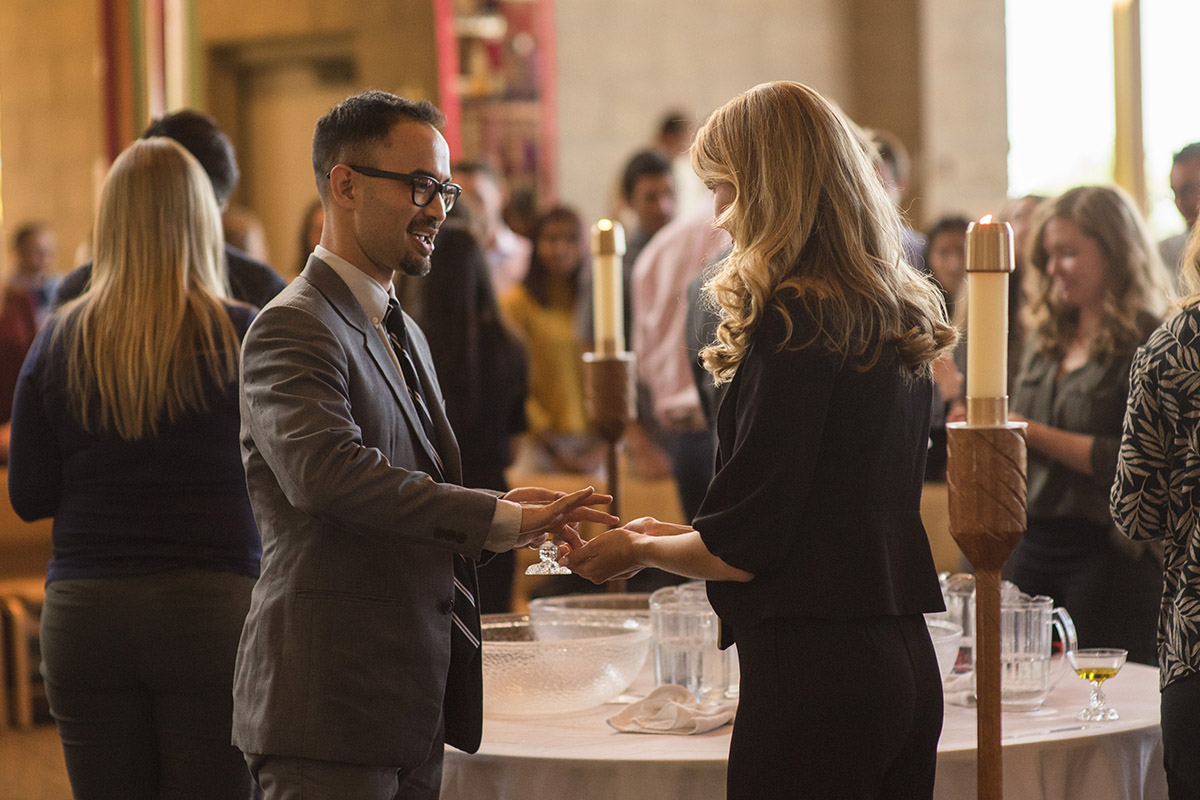 Blessing of the Hands at Regis University