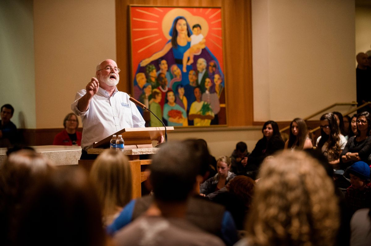 Gregory Boyle speaks at Regis University