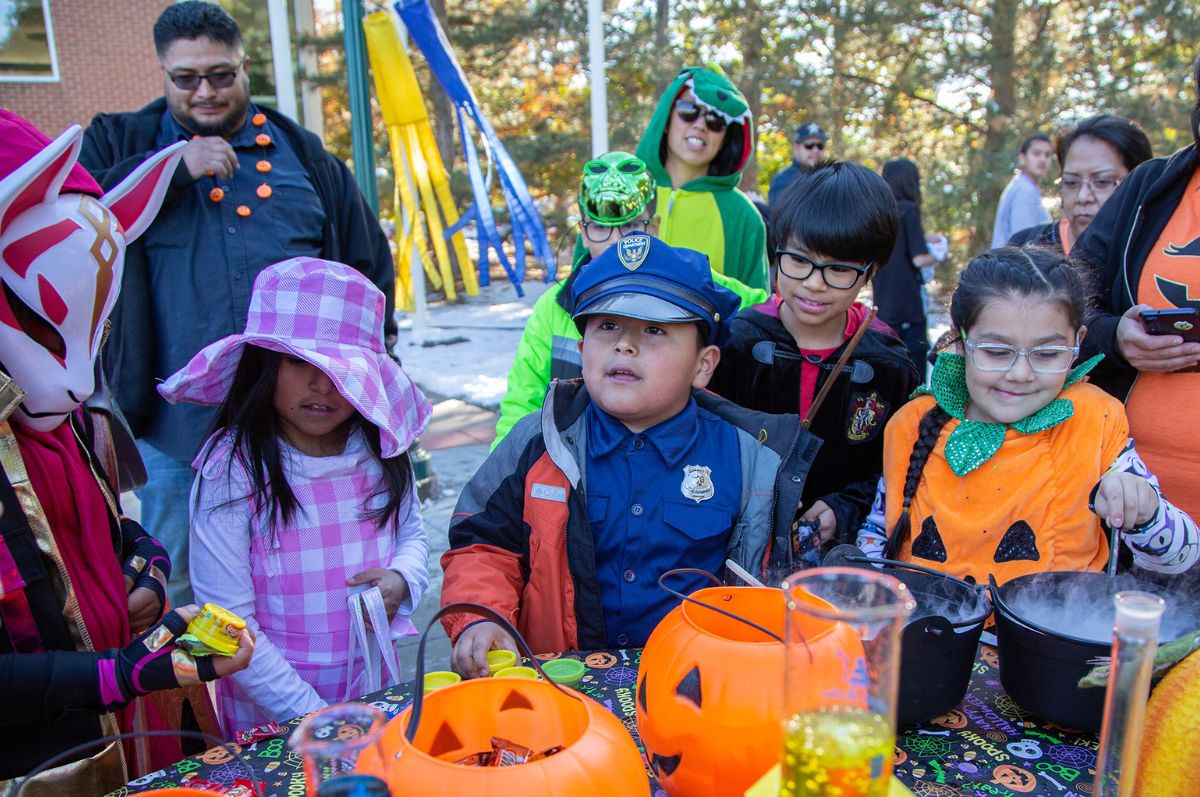 children trick or treating