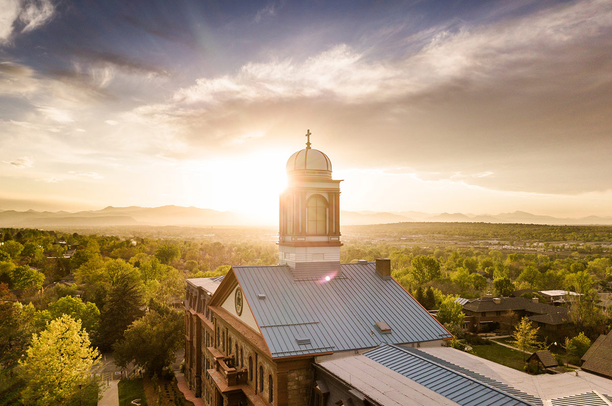 aerial photo of Regis' Northwest Denver campus