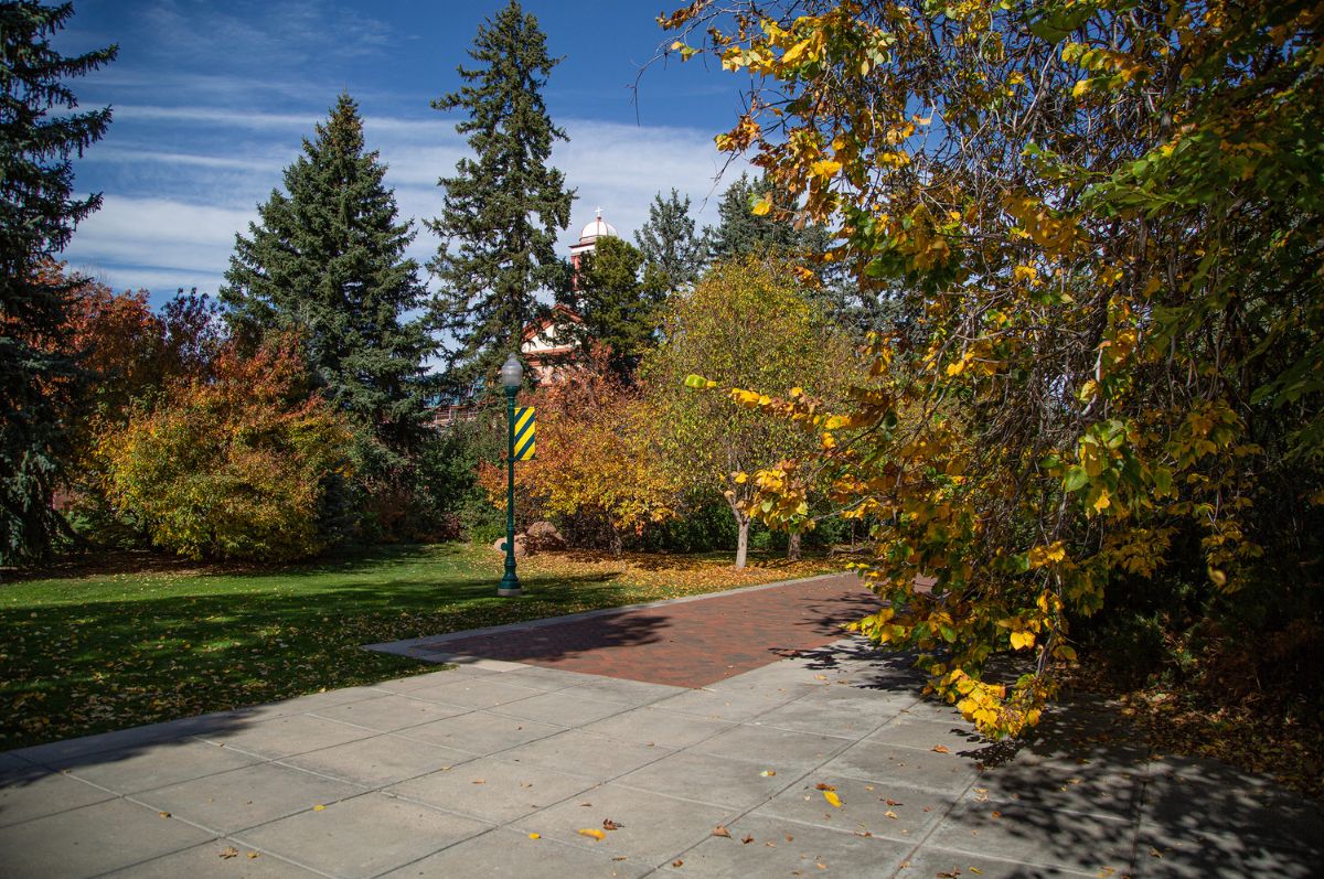 main hall in the fall