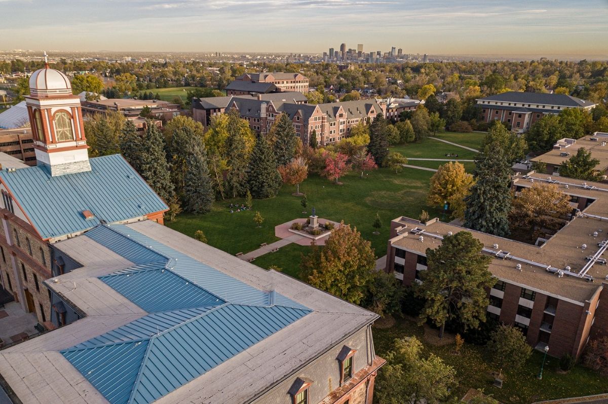 aerial of campus