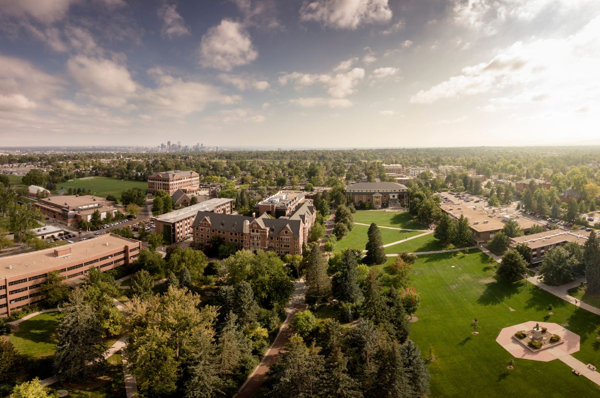 aerial image of Regis University