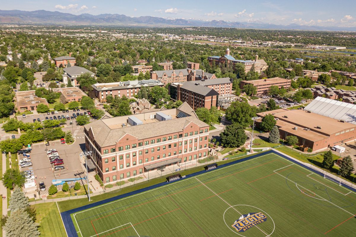 Regis University campus, showing Clarke Hall