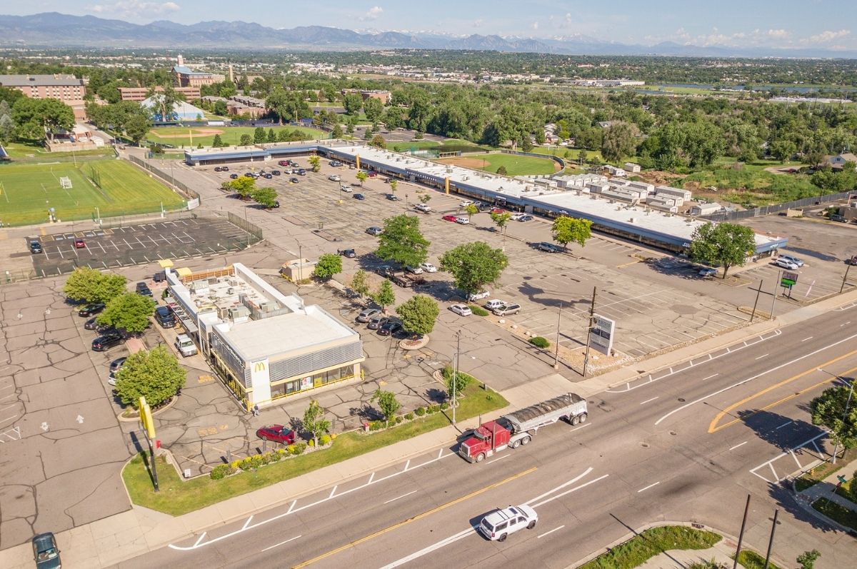 Aerial shot of Regis Village