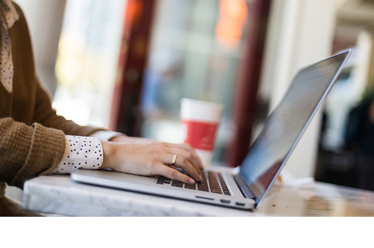 woman working at computer