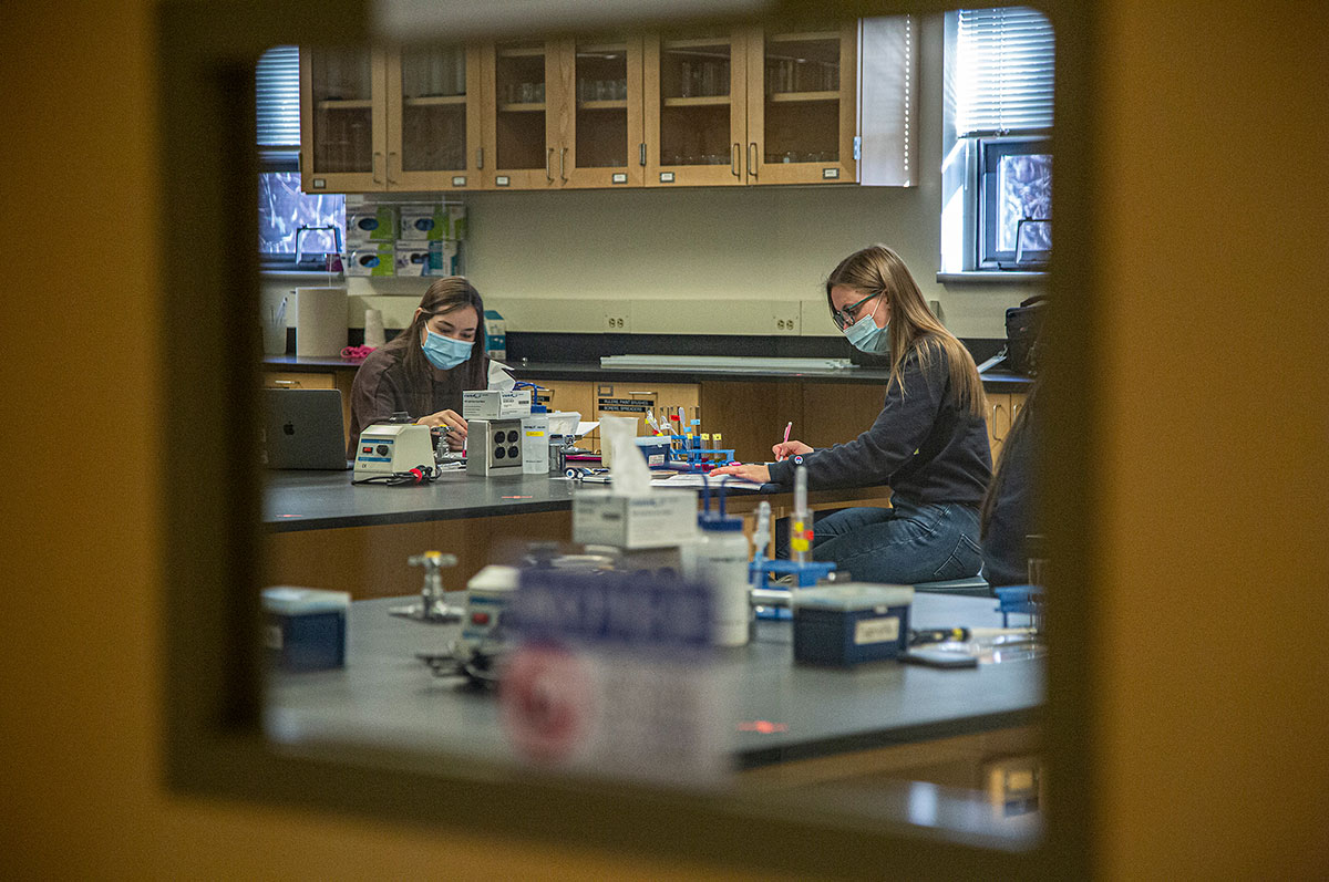 Students masked in classroom