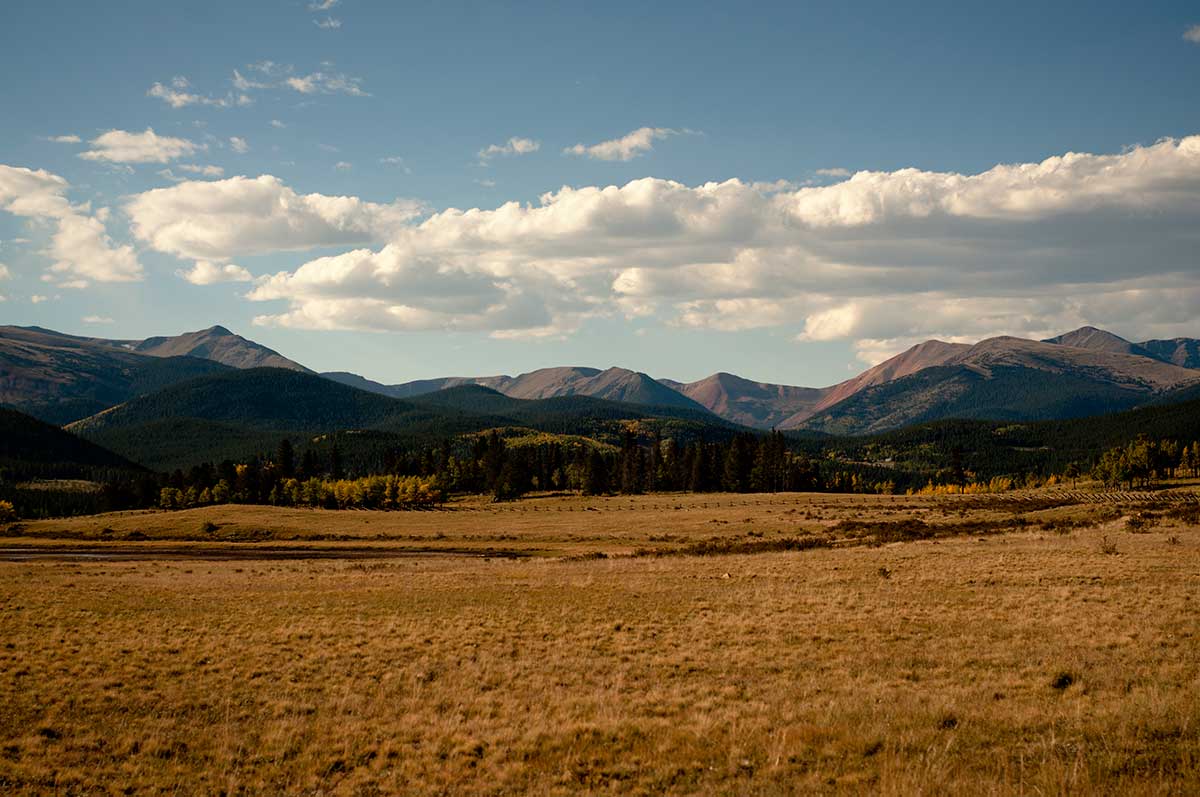 Scenic photo of the mountains during the summertime