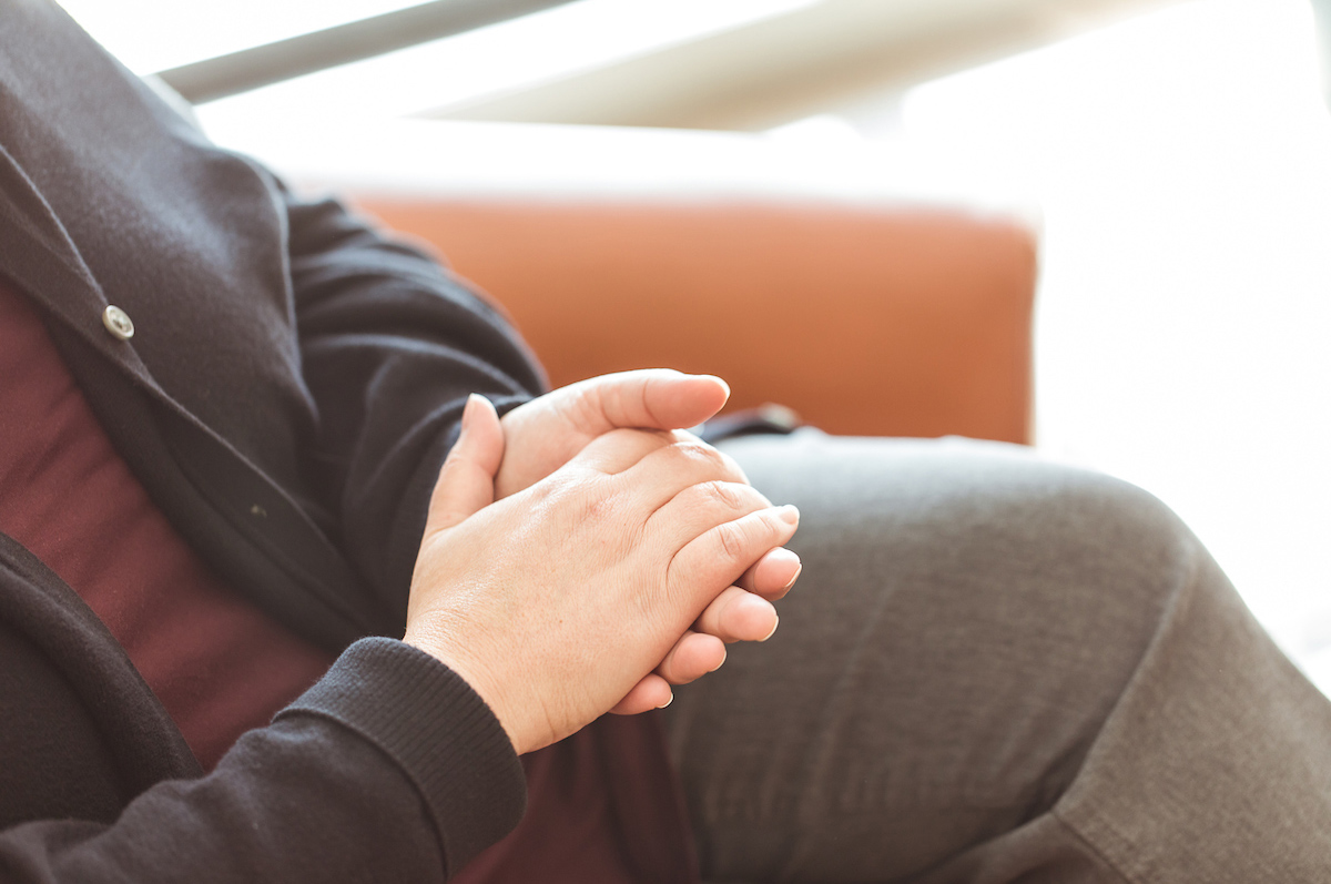 Counseling patient at Thornton clinic