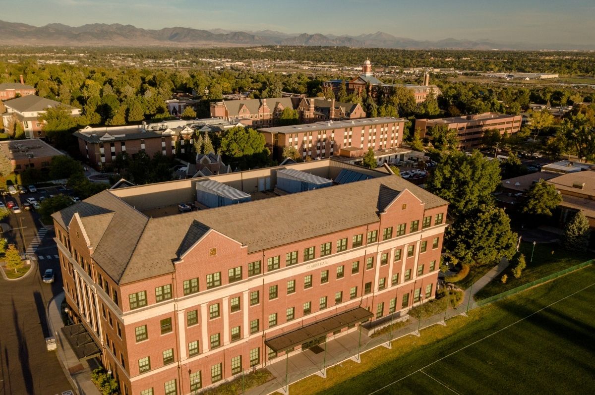 aerial of Clarke Hall